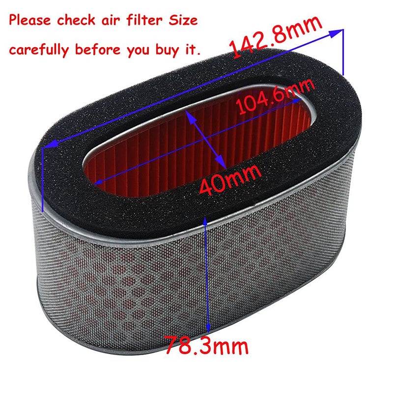 HIFROM Air Filter Replacement for Honda VT C Shadow 750 VT750 VT 750 SHADOW750 2004-2006 (2004 2005 2006) HFA1712 Replace 17213-MEG-000 - Image 2